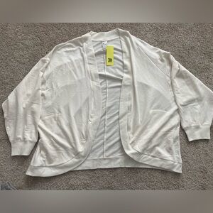 All in Motion Cream Open Front Cardigan Womens Size 4X NWT